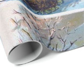 Kerstman die door de sneeuw raast Cadeaupapier (Rol Hoek)