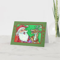 KERSTMAN DIE LACHT & REN KLOPKLOKGRAPPEN Vers