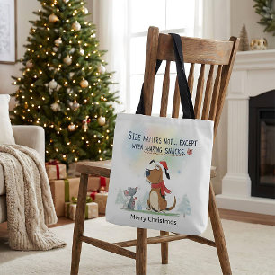Kerstman dier hond draagtas