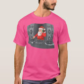 Kerstman DJ Kerstcadeau Deejay Techno Hip Hop Part T-shirt (Voorkant)
