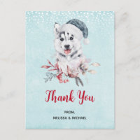 Kerstman Dog in Santa Hat Dank je