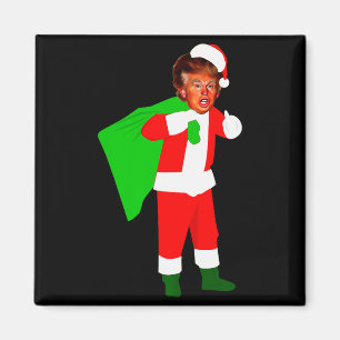 Kerstman Donald Trump Grappig Kerst Ugly Xmas Magneet
