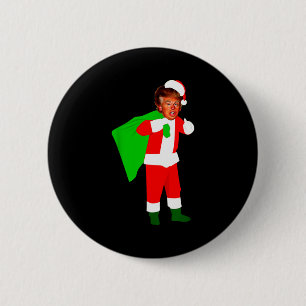 Kerstman Donald Trump Grappige Kerst Ugly Kerstmis Ronde Button 5,7 Cm