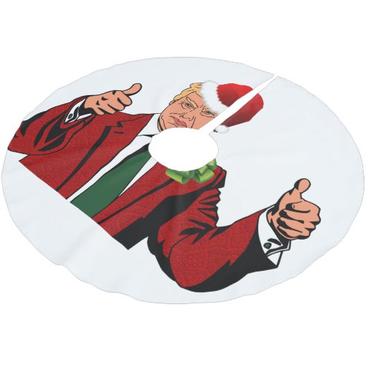 Kerstman Donald Trump Kerstboom rok (Gekanteld)
