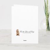 Kerstman Doodle Hond Kaart (Achterkant)