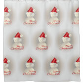 Kerstman Douchegordijn (Voorkant)