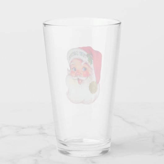  kerstman Drink glas (Achterkant)