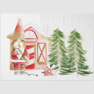 Kerstman Dwerg Ontwerp 2 Tissuepapier