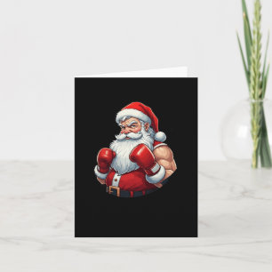 Kerstman Een Boksers Grappig Kerstmis Boksen Ho Ho Kaart