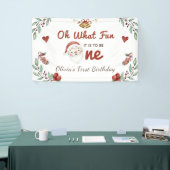 Kerstman eerste verjaardag banner (Beurs)