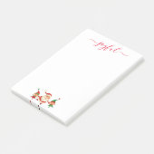 Kerstman & Elfen Vrolijk Kerstfeest Post-it® Notes (Schuin)