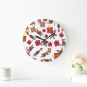 Kerstman Elfen wandklok Grote Klok (Huis)