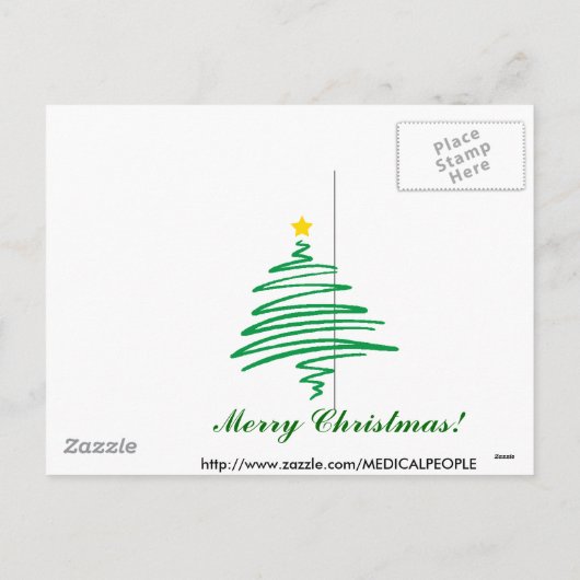 Kerstman EMT-P Paramedic Feestdagenkaart (Achterkant)