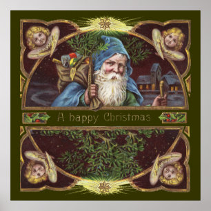  Kerstman en Angels Poster