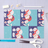 Kerstman en bemanning tissuepapier (Craft)