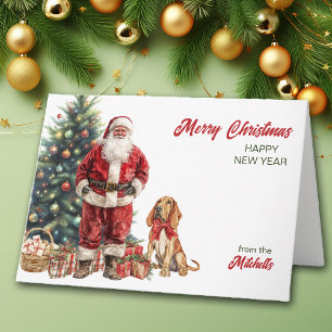 Kerstman en Bloedhond Kaart