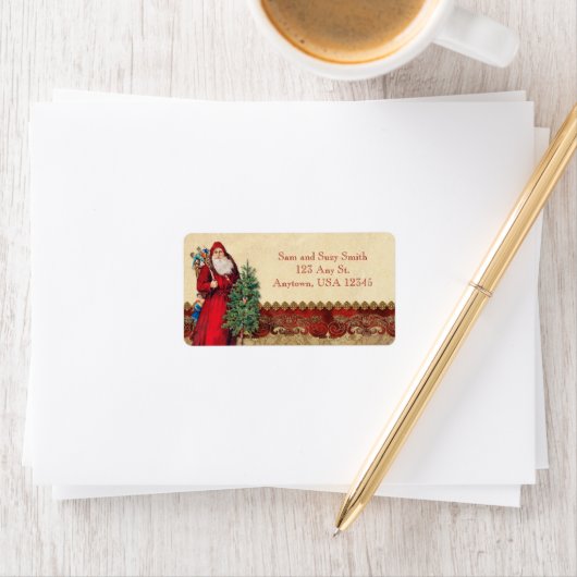  kerstman en boom etiket (Insitu)