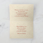  kerstman en boom feestdagen kaart (Binnen)