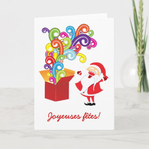 Kerstman en cadeau doos kaarten