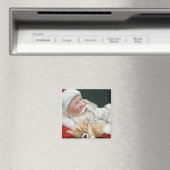 Kerstman en Corgi Pup Kerstmagneet Magneet (Insitu (Vaatwasser))