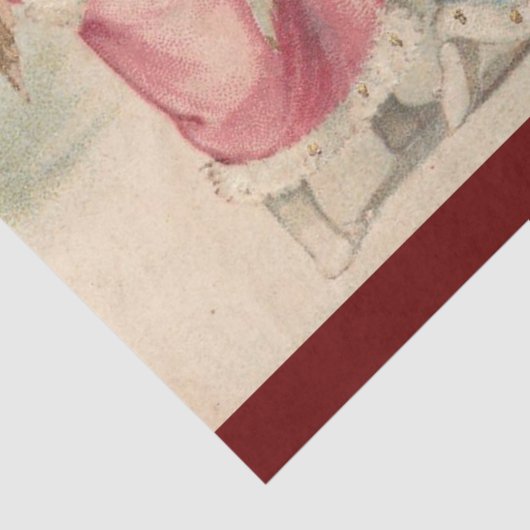 kerstman en engelse kerst tissuepapier (Detail)