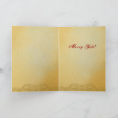 Kerstman en Fairy Christmas Kaart (Binnen)