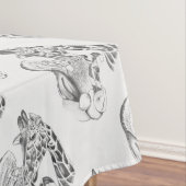 Kerstman en Giraffe Tafelkleed (Voorbeeld)