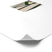 Kerstman en Haan Champagne Toast naar New Yea Poster (Hoek)