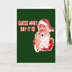 Kerstman en Hump Day Camel Feestdagen Kaart