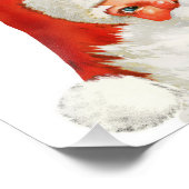 kerstman en Jingle Bells Wall Art Foto Afdruk (Hoek)