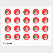 Kerstman en kerstboom sticker (Vel)