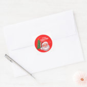 Kerstman en kerstboom sticker (Envelop)