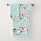 Kerstman en Kittens Bad Handdoek (Insitu)