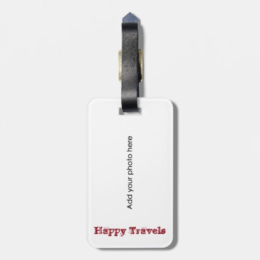 Kerstman en mevrouw Claus Holiday reizen Bagagelabel (Achterkant verticaal)