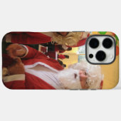 Kerstman en mevrouw Claus Kerstviering - Feestelij Case-Mate iPhone Case (Achterkant (horizontaal))