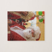 Kerstman en mevrouw Claus Kerstviering - Feestelij Legpuzzel (Horizontaal)
