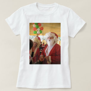 Kerstman en mevrouw Claus Kerstviering - Feestelij T-shirt