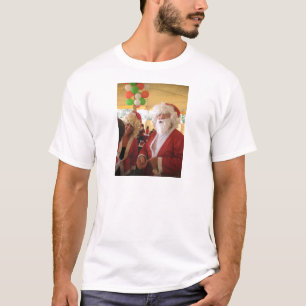 Kerstman en mevrouw Claus Kerstviering - Feestelij T-shirt