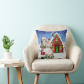 Kerstman en mevrouw Claus kussen (Stoel)