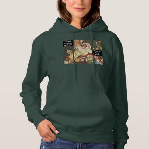 Kerstman en mevrouw Claus Naughty is mooi Grappig Hoodie