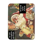 Kerstman en mevrouw Claus Naughty & Nice  Funny Magneet (Verticaal)