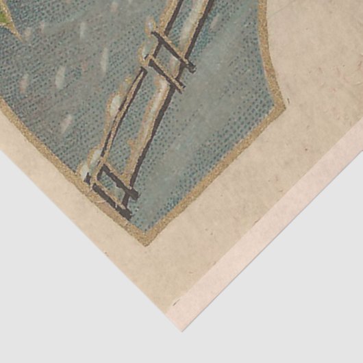 kerstman en mistletoe tissuepapier (Detail)