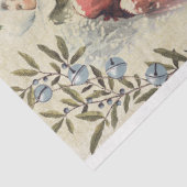  kerstman en muziek tissuepapier (Detail)