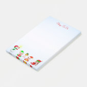 Kerstman en ouderen doen niets om na te komen post-it® notes (Schuin)