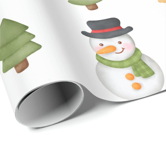 Kerstman en Penguin Cadeaupapier (Rol Hoek)