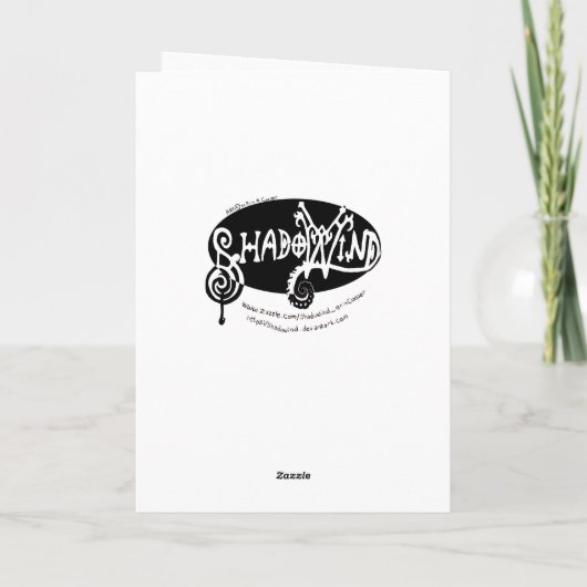 Kerstman en rendier kleuren uw eigen Kerstmis Kaart (Achterkant)