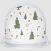 Kerstman en rendier sneeuwbol (Achterkant)