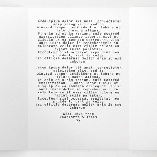 Kerstman en Sneeuwman Persoonlijk Drieluik Wenskaart (Binnenkant midden)