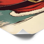 Kerstman en sneeuwpop perfect poster (Hoek)