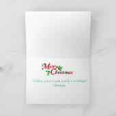 Kerstman en zijn fretten kerst Kaart (Binnen)